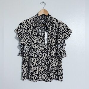 Tahari New! Cheetah Blouse
